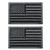 2 Pieces Tactical Morale Patch USA Flag Embroidered Patch Hook and Loop Fastener Backing Emblem in GOD WE Trust Tactical Patch