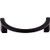 Top Knobs TK53BLK Sanctuary Collection 3-1/2 inch Half Circle Open Pull Flat Black
