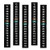 Flameer 5pcs Traditional Stick-on Aquarium Thermometers Temperature Strip Celsius Display