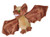 Wild Republic Huggers Brown Bat Plush Toy Slap Bracelet Stuffed Animal Kids Toys 8 Inches