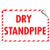 Dry Standpipe Hazard Fire Label Decal Sticker 8 inch