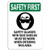 Safety First Sign - Safety Glasses with Side Shields with Symbol Label Decal Sticker Retail Store Sign Sticks to Any Surface 8 inch