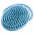 Storgem Shampoo Brush Soft Silicone Comb Scalp Scrubber and Dandruff Brush for Scalp Care Hair Cleaning Shower Hair Scalp Massager Baby Shower Bath Brush -1 children Blue-