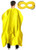 Adult Superhero Cape and Mask for Man and Woman - Dress Up Superhero Costume for Party or Vacation Bibble School -Yello?-