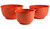 Hutzler Melamine Mixing Bowl Set: 2, 3 and 4 Liters, Orange