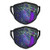 2PCS Purple Peacock Dust Washable Reusable Filter and Reusable Mouth Warm Windproof Cotton Face