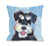One Bella Casa Schnauzer 2 Pillow, 16 by 16-Inch