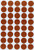 Royal Green Color Coding Labels Round Stickers - Brown 19mm ¾ inch - 1000 Pack