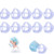 -10 PCS- 3D Face Mask Bracket - Face Inner Support Frame - Silicone Face Bracket for Mask - Face Bracket Internal Support Frame for Comfortable Breathing - Washable and Reusable -Blue-