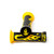 Krator Yellow Flame Motorcycle Rubber Hand Grips 7/8 inch Compatible with Suzuki DR RMZ RM 100 125 200 250 350 651