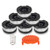 YUEFENG Weed Eater Spool for Black and Decker AF-100 with String Trimmer Spool Refills Line 30ft 0.065 inch 6 Replacement Spools1 Spool Cap1 Spring