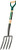 Truper 30293 Tru Tough Spading Fork, 4-Tine, D-Handle, 30-Inch