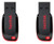 SanDisk 32GB Cruzer Blade USB 2.0 Flash Drive -SDCZ50-032G- Pack of 2
