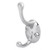 uxcell Zinc Alloy Wall Mount Double Hook Hanger for Robe Coat Hat Towel
