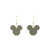 Disney Inspired Mickey Mouse Green Earrings