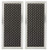 Replacement for GE JX81H WB02X10956 Microwave Recirculating Charcoal Filter -2-Pack-