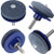 Baowox 4 PCS Lawn Blade Sharpener Drill Lawnmower Sharpener Mower Sharpener for Any Power Drill