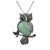 JOVIVI Owl Gifts Vintage Owl Necklace Healing Crystals Stone Pendant Necklaces for Women Men Natural Green Aventurine Gemstone Jewelry Reiki Spiritual Energy Lucky