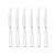 Oneida Nocha Everyday Flatware Dinner Knives Set of 6 18/0 Stainless Steel Silverware Set