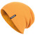 FURTALK Beanie for Men Cuffed Plain Skull Hat Unisex Winter Knit Cap Men Beanie -Light Yellow One Size-