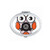Universe Alien Monster Lovely Alien Mirror Portable Fold Hand Makeup Double Side Glasses