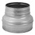Duct Reducer Round Reducer Duct Fitting Pipe Increaser Reducer Made from Galvanized Steel -Drain Waste and Vent- Reducing Coupling -Metal 4 to 5 Inch-