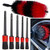 YISHARRY LI Car Wheel Cleaning Brush Kit-18inch Long Soft Bristle Tire Brush and 5 Different Sizes Boar Hair Detail Brushes