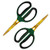 HONGVILLE Pack of 2 60MM Blade Traditional Green Butterfly Bonsai Shears -Tip Trimming Scissors Tree Trimmer Premium Garden Shears Gardening Professional Hand Pruning Pruner Clipper The Garden