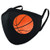 Youth Size Basketball Black Cloth Mask