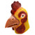 Molezu Rooster Chicken MaskHalloween Novelty Costume Party Latex Animal head Mask Cock Cosplay PropsYellow