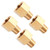 SUNGATOR 4-Pack Brass Pipe Fitting Reducer Adapter 1/4 inchNPT Male Pipe x 3/8 inch NPT Female Pipe