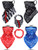 4 Pieces Earloop Bandanas Headwear Unisex Neck Gaiters Triangle Bandanas Earloops Face Balaclavas Scarf for Dust Wind Outdoors Activities -16.5 x 12.1 Inches-