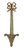 Hickory Manor House Bow Top Plate Holder, Green/Gold