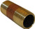 LASCO 17-9449 1/2-Inch by 3-Inch Red Brass Pipe Nipple