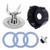 KONIGEEHRE Replacement Parts Compatible with Oster Blender Ice Blades with Bottom Cap Rubber Sealing O-Ring Gaskets Coupling Stud Slinger Pin Kit for Oster  and  Osterizer Blender Accessories