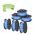 Generep Weed Eater String Trimmer Replacement Spool for Greenworks?0.065 inch Single Line Auto-Feed String 24V and 40V 80V Cordless Trimmer?Spool Model 29252?6 Spools 1 Cap?