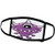 3dRose Face Mask Large Cute Purple People Eater Monster Cartoon Character