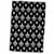 3D Rose Polka Dot Fleur de lis Pattern Black and White TWL_175368_1 Towel 15 inch x 22 inch Multicolor