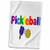 3D Rose Colorful Pickleball Letters and Paddles TWL_200134_1 Towel 15 inch x 22 inch Multicolor