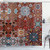 Ambesonne Victorian Shower Curtain Classic Victorian Floral Motives and Mandala Pattern Cloth Fabric Bathroom Decor Set with Hooks 84 inch Long Extra Burgundy Brown
