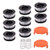 CRST 065 String Trimmer Line Weed Trimmer Cap Autofeed Trimmer String AF-100 for Black Decker 30ft -12-Pack 8 Replacement Line Spool Plus2 Trimmer Cap 2 Spring-