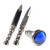 PS 9 inch Scottish Celtic Gaelic Twist Knot Ruby Gemstone Wicca Dirk Dagger Knife -Blue-