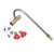 RIDGE WASHER Gutter Cleaner Attachment for Power Washer with 1/4 Inch Quick Disconnect 4 Pressure Washer Nozzles Tips 4000 PSI