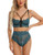 klier Women Sexy Lingerie Set Lace Bra and Panty Sets 2 Piece Strappy Babydoll Valentines Day Lingerie Bodysuit Dark Green