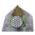 Peridot  and  Green Aventurine Crystal Orgone Pyramid EMF Protection Energy Generator Flower of Life Orgonite Pyramid
