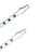6 inch Clear Honey Straw 2Packs-Blue PlusGreen-