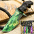 Tactical Knife Survival Knife Hunting Knife Full Tang Fixed Blade Knife Razor Sharp Edge Camping Accessories Camping Gear Survival Kit Survival Gear Tactical Gear 54917 -Green-