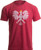 Poland Pride - Vintage Style Retro-Feel Polish Eagle Polska Unisex T-Shirt-Adult2XL Heather Red