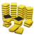 40 Pack Magnetic Whiteboard Dry Eraser Dry Erase Erasers Bulk Chalkboard Eraser Cleaner for Classroom Office -2 x 2 inch Yellow-