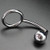 Anal Plug Cock Ring with Ball Metal Steel Hook Chrome Butt